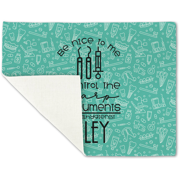 Dental Hygienist Linen Placemat - Folded Corner (single side)