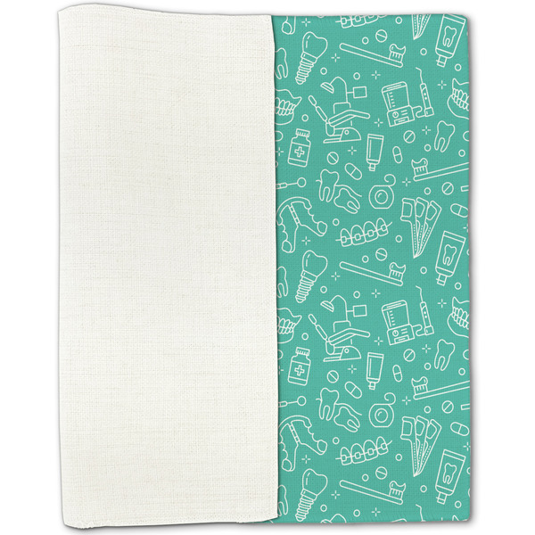 Dental Hygienist Linen Placemat - Folded Half