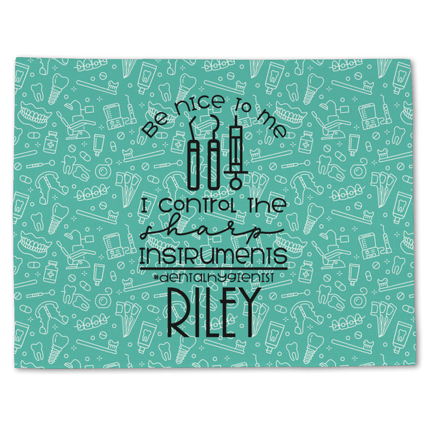 Dental Hygienist Linen Placemat - Front