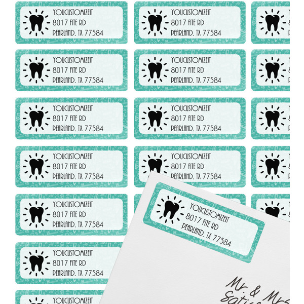 Dental Hygienist Mailing Label on Envelope - Multiple Labels