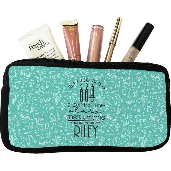 Custom Dental Hygienist Makeup / Cosmetic Bag - Small (Personalized)