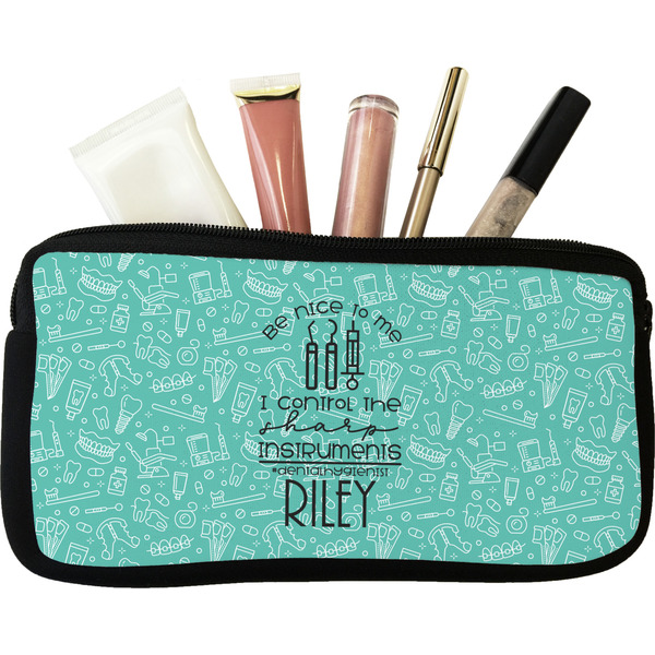 Custom Dental Hygienist Makeup / Cosmetic Bag - Small (Personalized)