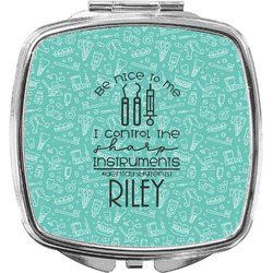 Dental Hygienist Compact Makeup Mirror (Personalized)