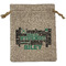 Dental Hygienist Medium Burlap Gift Bag - Front (Personalized)