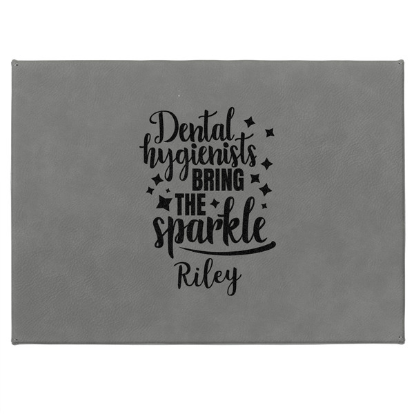 Dental Hygienist Medium Gift Box with Engraved Leather Lid - Approval