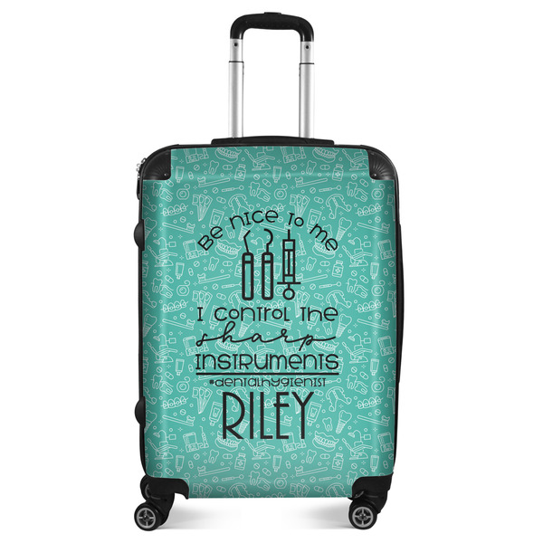 Custom Dental Hygienist Suitcase - 24" Medium - Checked (Personalized)
