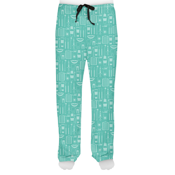 Dental Hygienist Men's Pjs Front - on model