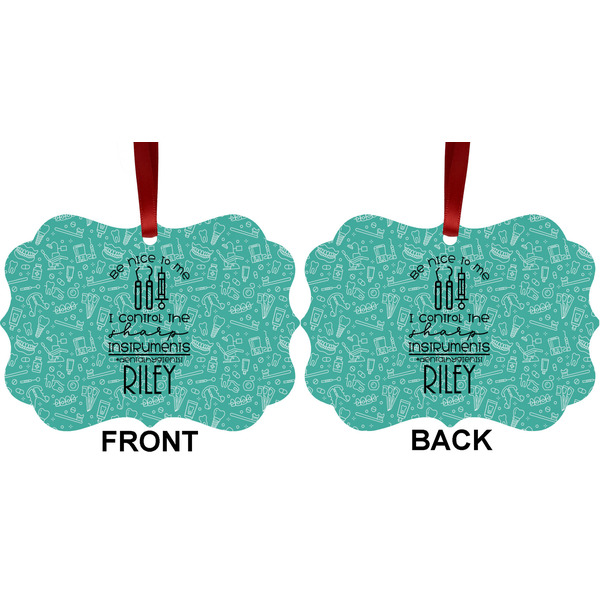 Dental Hygienist Metal Benilux Ornament - Front and Back (APPROVAL)