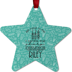 Dental Hygienist Metal Star Ornament - Double Sided w/ Name or Text