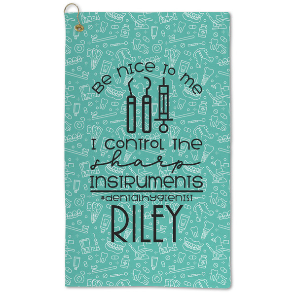 Custom Dental Hygienist Microfiber Golf Towel - Large (Personalized)