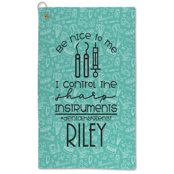 Custom Dental Hygienist Microfiber Golf Towel (Personalized)