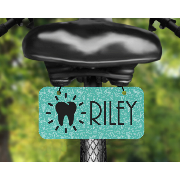 Dental Hygienist Mini License Plate on Bicycle - LIFESTYLE Two holes