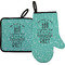 Dental Hygienist Oven Mitt & Pot Holder Set w/ Name or Text