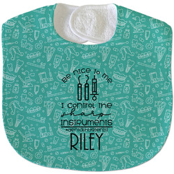Dental Hygienist Velour Baby Bib w/ Name or Text