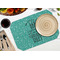 Dental Hygienist Octagon Placemat - Single front (LIFESTYLE) Flatlay