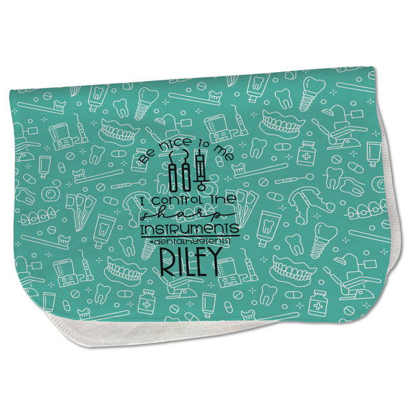 Custom Dental Hygienist Burp Cloth - Fleece w/ Name or Text
