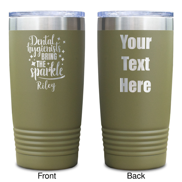 Dental Hygienist Olive Polar Camel Tumbler - 20oz - Double Sided - Approval