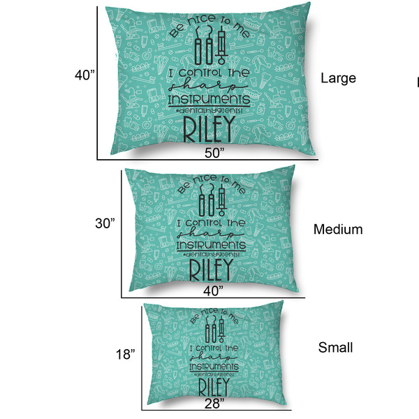 Dental Hygienist Outdoor Dog Beds - SIZE CHART