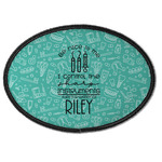 Dental Hygienist Iron On Oval Patch w/ Name or Text