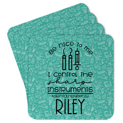 Dental Hygienist Paper Coasters w/ Name or Text