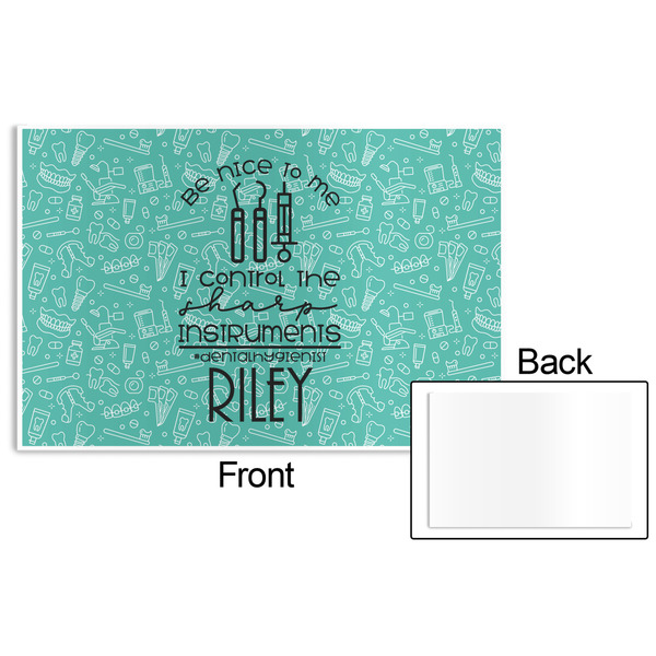 Dental Hygienist Disposable Paper Placemat - Front & Back