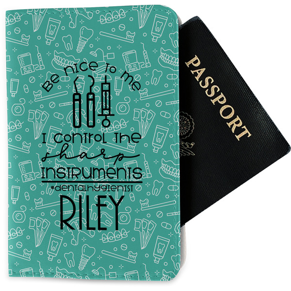 Custom Dental Hygienist Passport Holder - Fabric (Personalized)