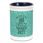 Dental Hygienist Ceramic Pencil Holders - Blue