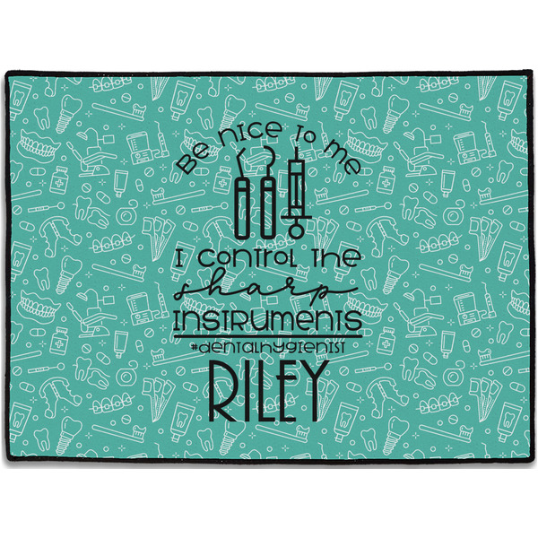 Custom Dental Hygienist Door Mat - 24"x18" (Personalized)