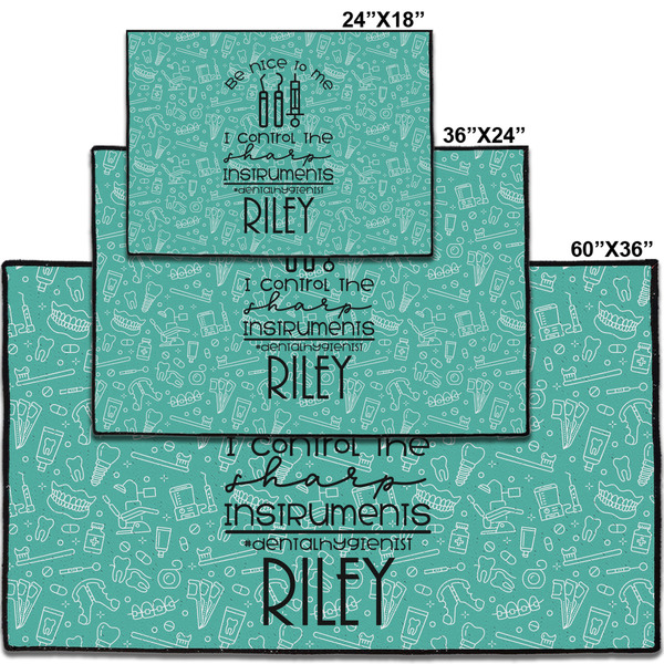 Dental Hygienist Personalized Door Mat - Group Parent IMF