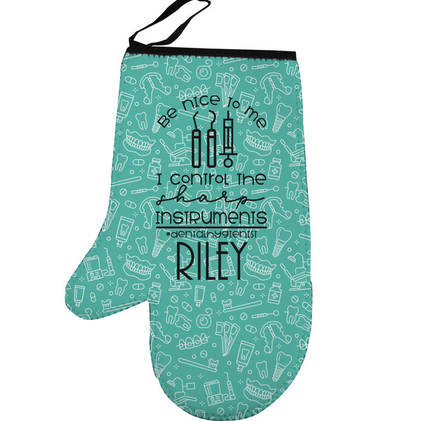 Dental Hygienist Personalized Oven Mitt - Left