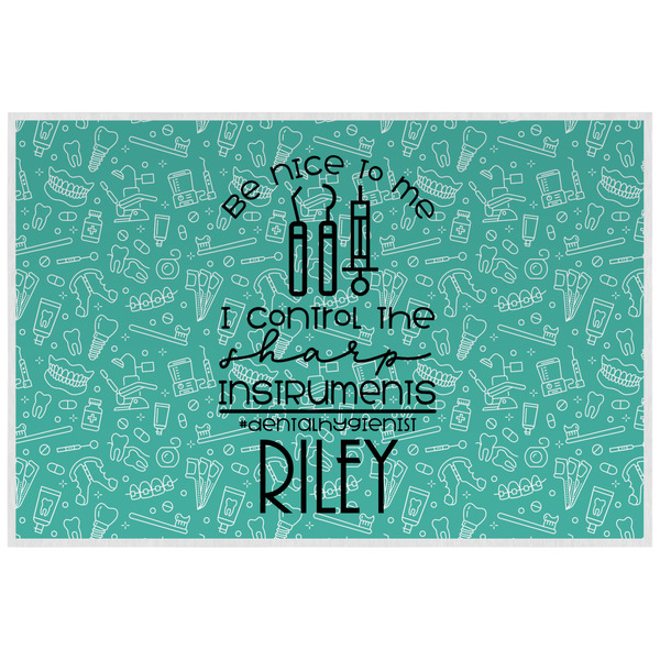 Custom Dental Hygienist Laminated Placemat w/ Name or Text