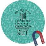 Dental Hygienist Round Fridge Magnet (Personalized)