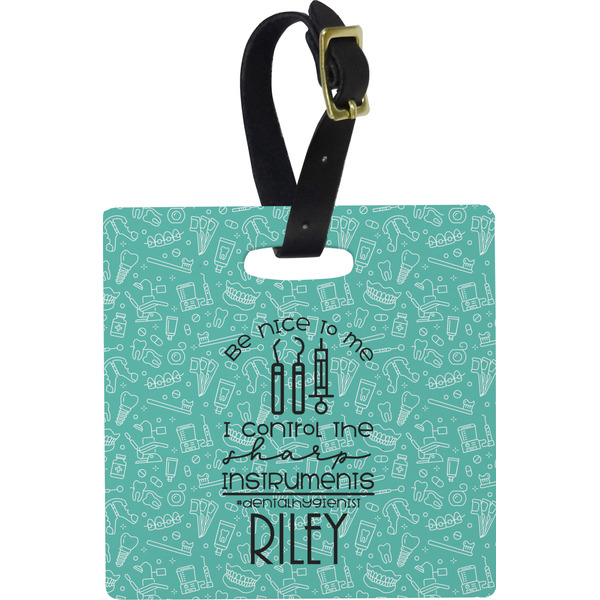 Dental Hygienist Personalized Square Luggage Tag