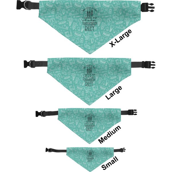 Dental Hygienist Pet Bandana Sizes