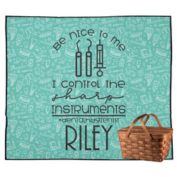 Dental Hygienist Outdoor Picnic Blanket (Personalized)