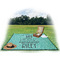 Dental Hygienist Picnic Blanket - with Basket Hat and Book - in Use