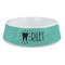 Dental Hygienist Plastic Dog Bowl - Large (Personalized)