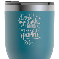 Dental Hygienist RTIC Tumbler - Dark Teal - Laser Engraved - Double-Sided (Personalized)