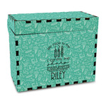 Dental Hygienist Wood Recipe Box - Full Color Print (Personalized)