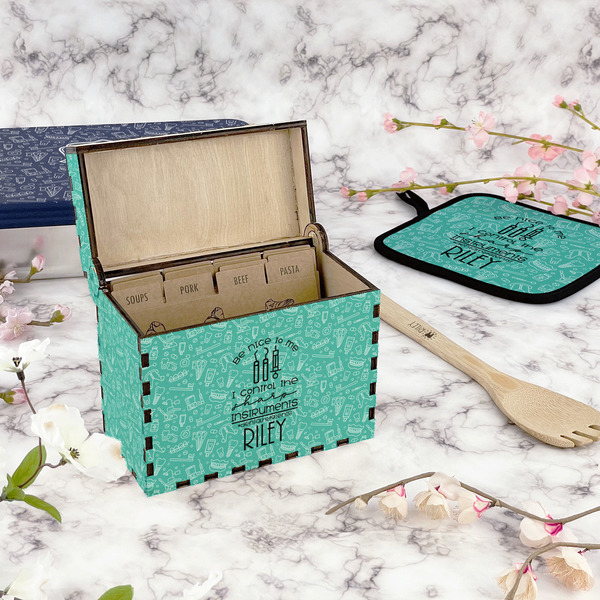 Dental Hygienist Recipe Box - Full Color - In Context