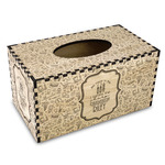 Dental Hygienist Wood Tissue Box Cover - Rectangle (Personalized)