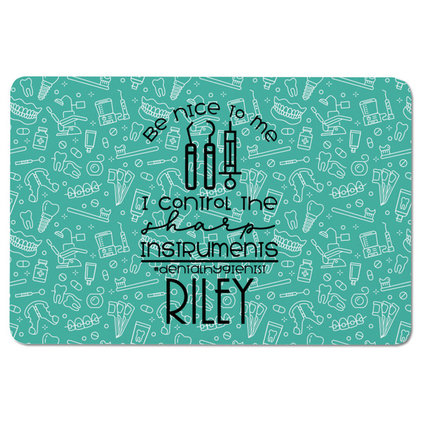 Dental Hygienist Rectangular Fridge Magnet - FRONT