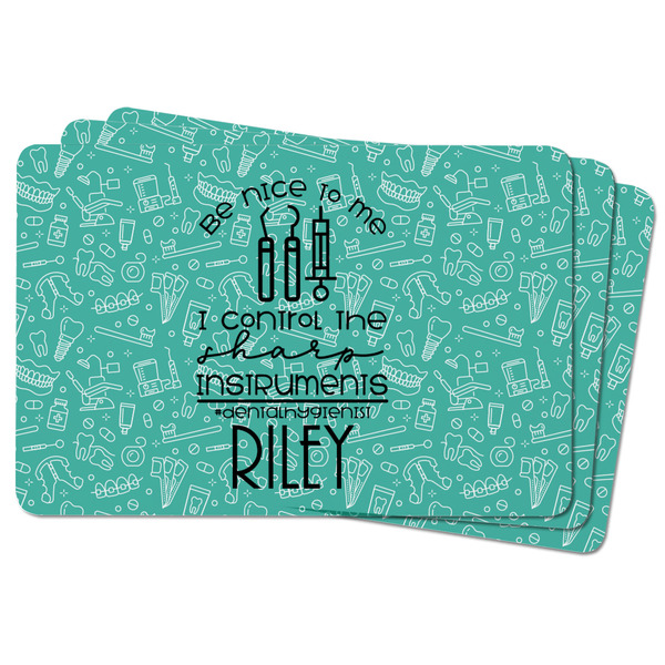 Dental Hygienist Rectangular Fridge Magnet - THREE