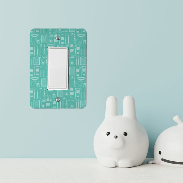 Dental Hygienist Rocker Light Switch Covers - Single - IN CONTEXT