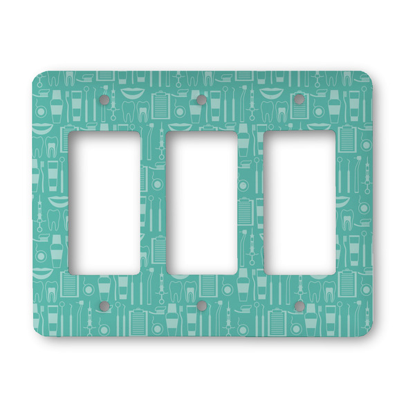 Dental Hygienist Rocker Light Switch Covers - Triple - MAIN
