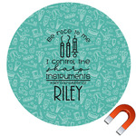 Dental Hygienist Round Car Magnet - 10" (Personalized)