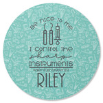 Dental Hygienist Round Rubber Backed Coaster (Personalized)
