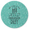 Dental Hygienist Round Rubber Backed Coaster (Personalized)