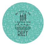 Dental Hygienist Round Decal - Small (Personalized)