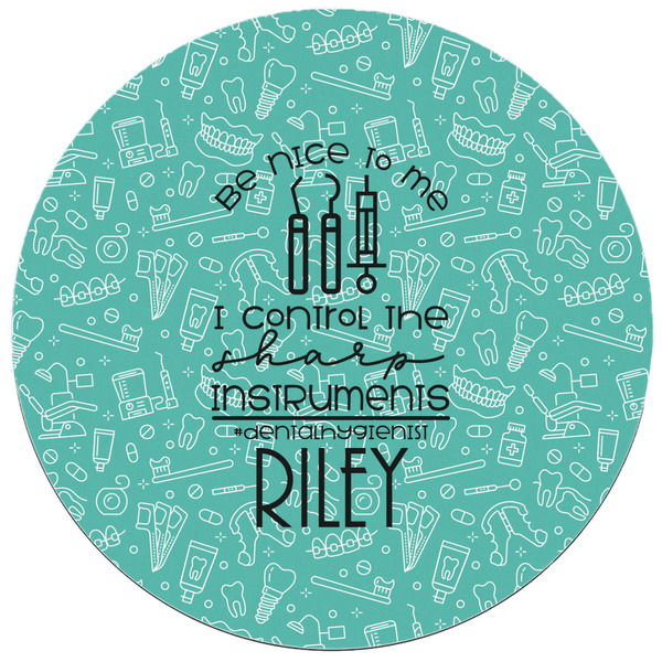 Dental Hygienist Round Mousepad - APPROVAL